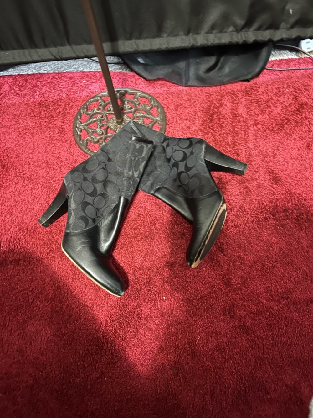 Coach vintage signature ankle boots size 61/2 b